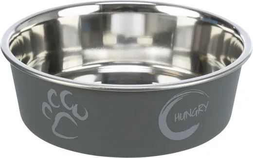 Edelstahlnapf mit Kunststoffmantel 0,8 l