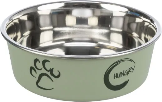 Edelstahlnapf mit Kunststoffmantel 0,8 l