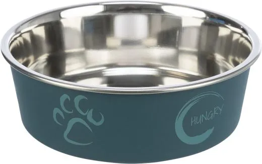 Edelstahlnapf mit Kunststoffmantel 0,8 l