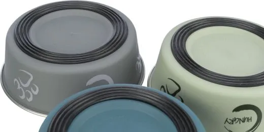 Edelstahlnapf mit Kunststoffmantel 0,8 l