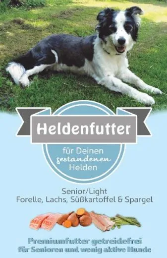 Heldenfutter Senior/Light Forelle,Lachs & Süßkartoffel 12 kg