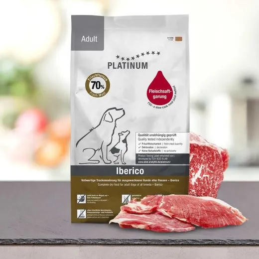 PLATINUM Adult Iberico & Greens 10 kg