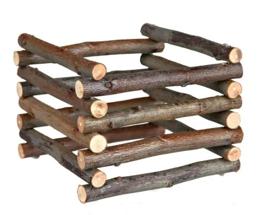 Heuraufe zum Aufstellen, Naturholz