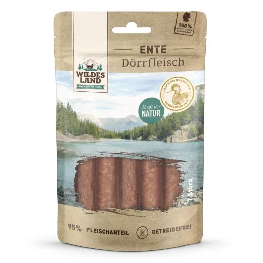 Wildes Land Enten-Dörrfleisch 150 g