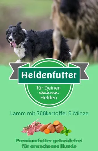 Heldenfutter Erwachsen Lamm mit Süßkartoffel & Minze 2 kg