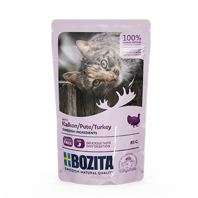 Bozita PB Feline Häppchen in Soße mit Pute 85 g