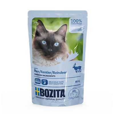 Bozita PB Feline Häppchen in Soße mit Rentier 85 g