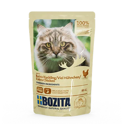 Bozita PB Feline Häppchen in Soße mit viel Hühnchen 85 g