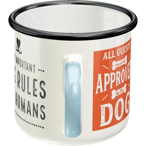 Emaille Becher - Dog Rules