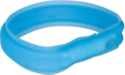 Flash Leuchtband USB blau extra breit