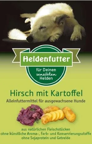 Heldenfutter Hirsch mit Kartoffel 800 g