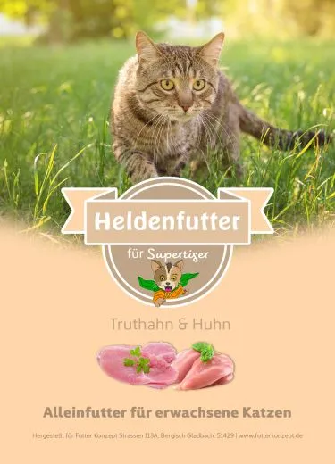 Heldenfutter für Supertiger Truthahn & Huhn 300 g