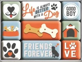 Magnet-Set PfotenSchild - Friends Forever