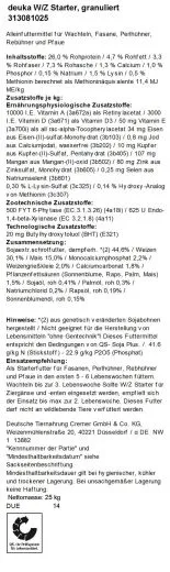 deuka W/Z Starter granuliert 25 kg