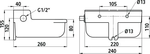 Schwimmer-Tränkebecken SN190 für Niederdruck