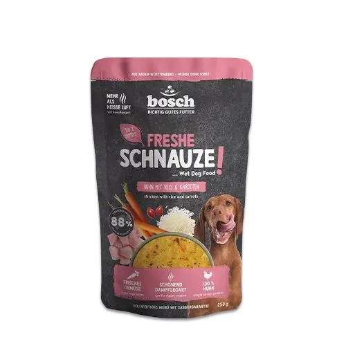 Freshe Schnauze Huhn mit Reis & Karotten 250 g