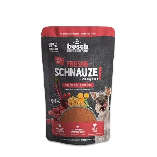 Freshe Schnauze Rind mit Hirse & Rote Bete 250 g