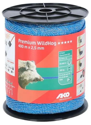 Premium WildHog Litze blau 400 m
