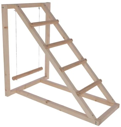 Kletterturm mit Schaukel für Hühner
