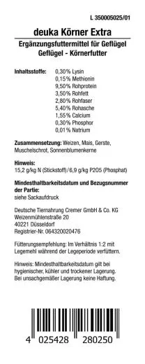 deuka Körner extra 25 kg