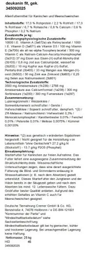 deukanin fit Kräuter & Petersilie 25 kg