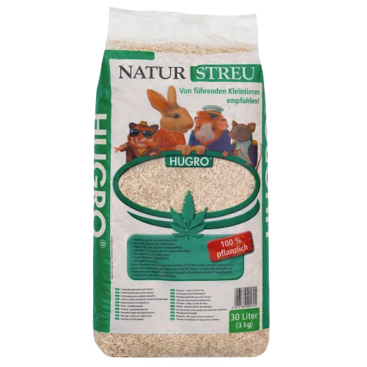 HUGRO Naturstreu aus Hanf 30 l/3 kg