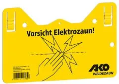 Warnschild &quote;hook-in&quote; - Vorsicht Elektrozaun