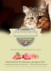 Heldenfutter für Supertiger Huhn mit Thunfisch & Lachs 1,5 kg
