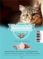 Heldenfutter für Supertiger Ente mit Sardinen 1,5 kg